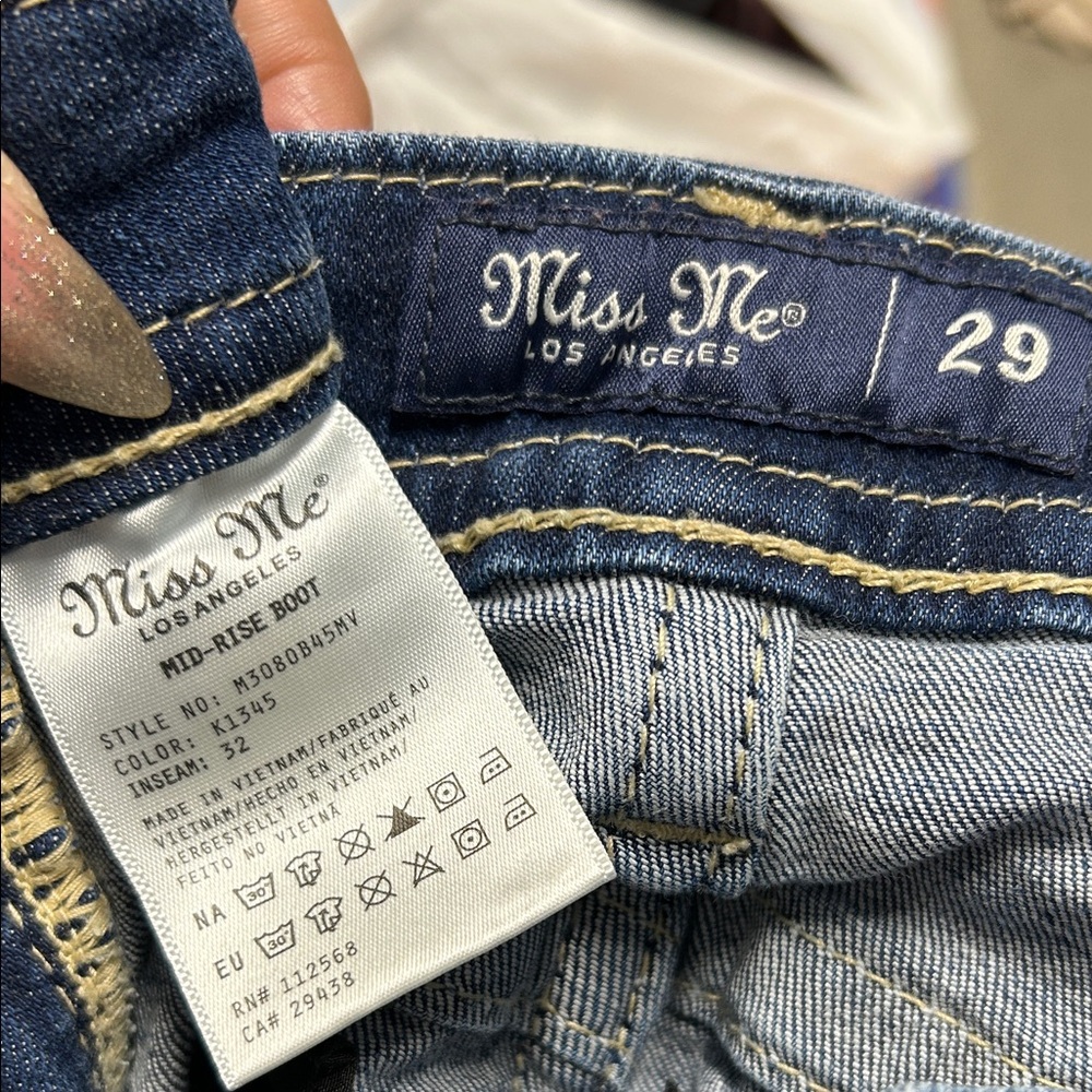 Miss Me Blue Denim Bootcut Jeans